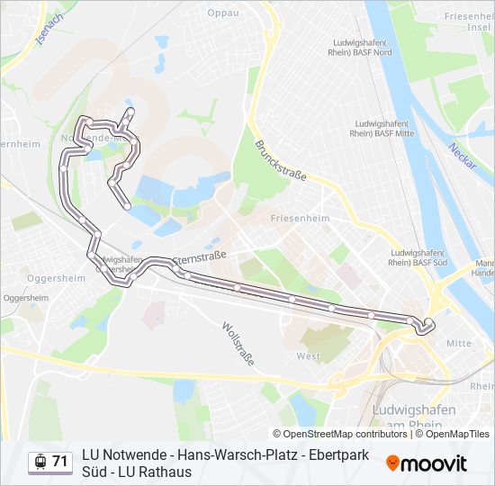 71 Light Rail Line Map