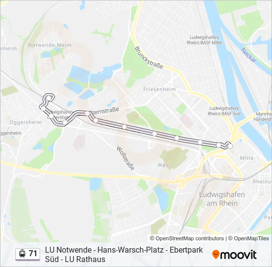 71 Light Rail Line Map