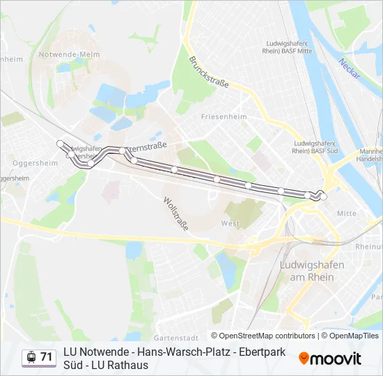 71 Light Rail Line Map