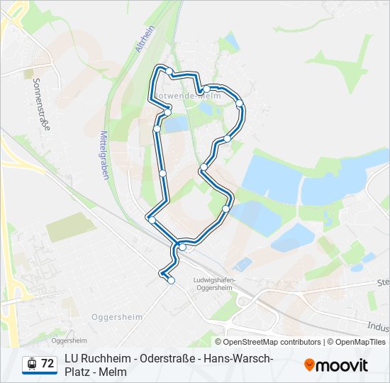 72 Light Rail Line Map