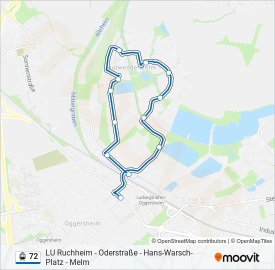 72 Light Rail Line Map
