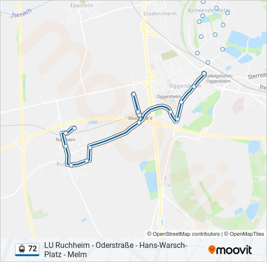 72 Light Rail Line Map
