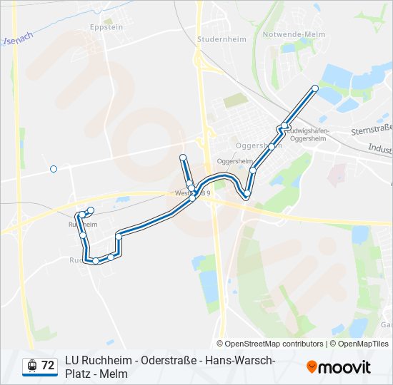 72 Light Rail Line Map