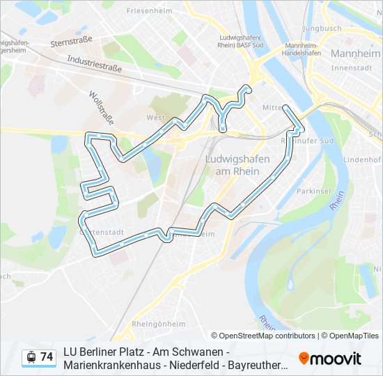 74 Light Rail Line Map