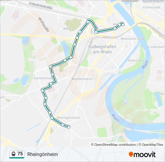 75 Light Rail Line Map