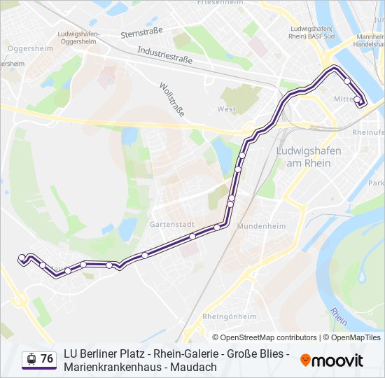 76 Light Rail Line Map