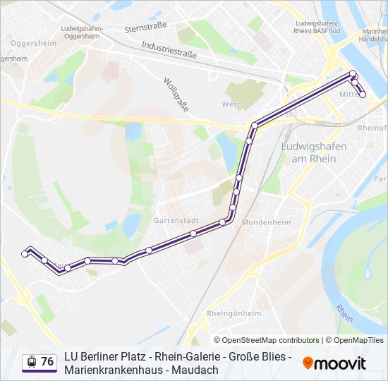 76 Light Rail Line Map