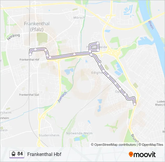 84 Light Rail Line Map