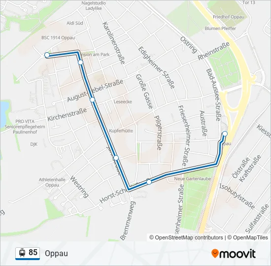 85 Light Rail Line Map