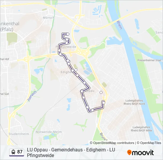 87 Light Rail Line Map