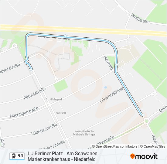 94 Light Rail Line Map