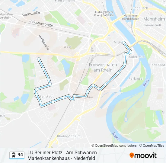 94 Light Rail Line Map