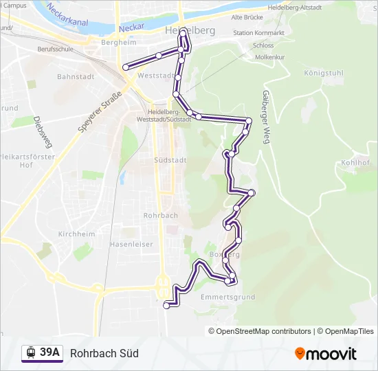 39A Light Rail Line Map