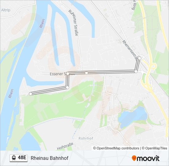 48E light rail Line Map