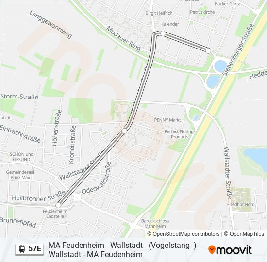 57E Light Rail Line Map