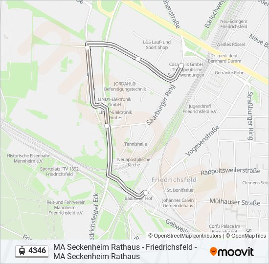 4346 light rail Line Map