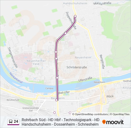 24 Bus Line Map