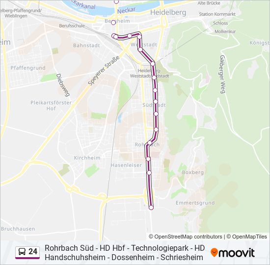 24 Bus Line Map