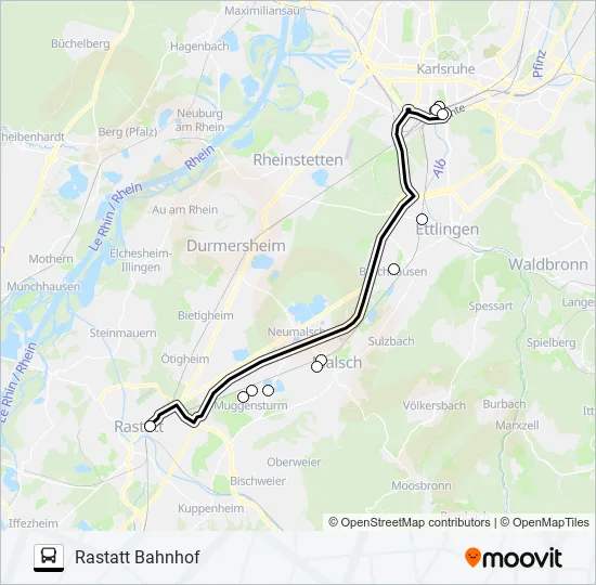 SEV S71/S81 Bus Line Map