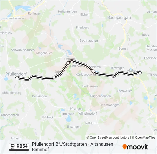 RB54 Train Line Map