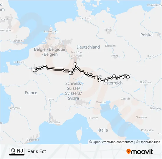 NJ Train Line Map