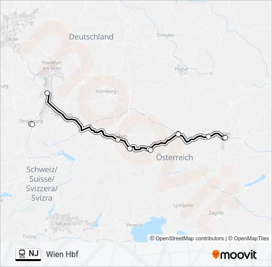 NJ Train Line Map