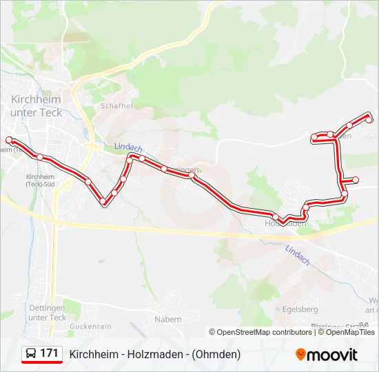 171 Bus Line Map