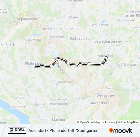 RB54 Train Line Map