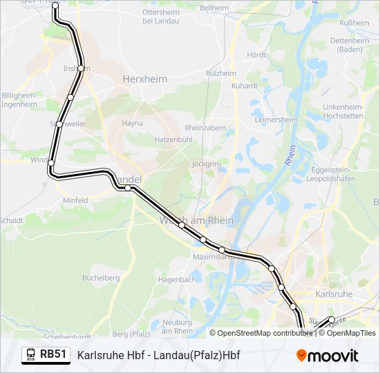 RB51  Line Map