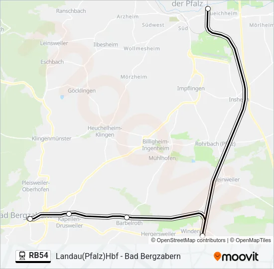 RB54  Line Map