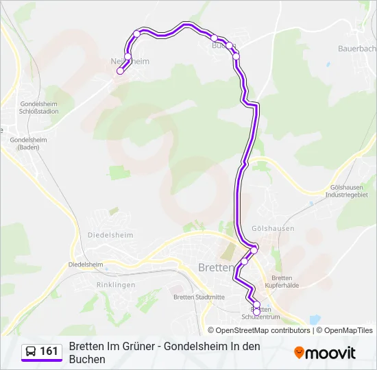 161 Bus Line Map