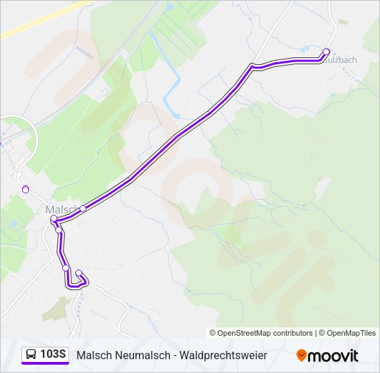 103S Bus Line Map