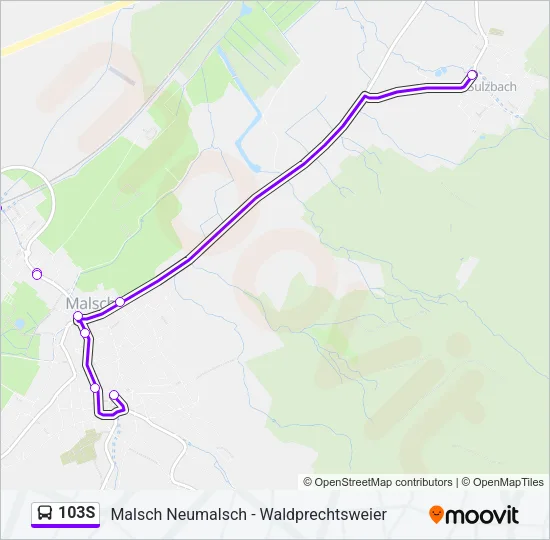 103S Bus Line Map