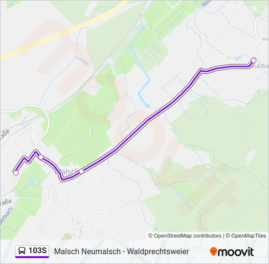 103S Bus Line Map
