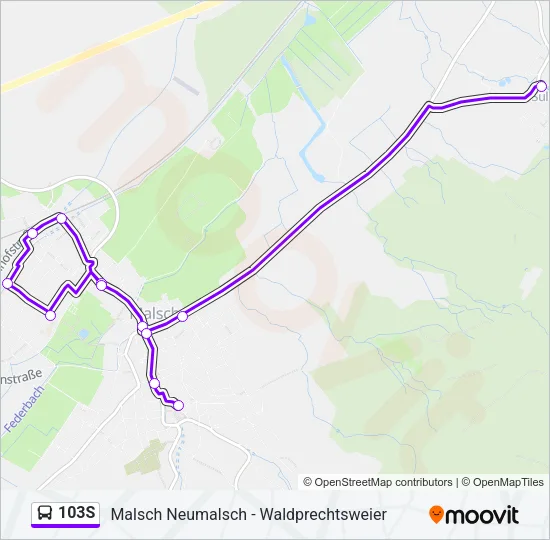 103S Bus Line Map