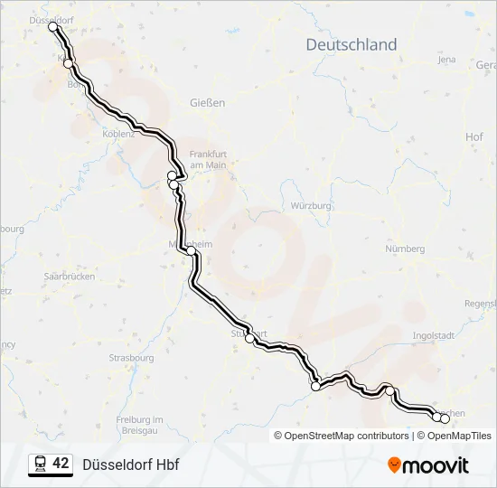 42 Train Line Map