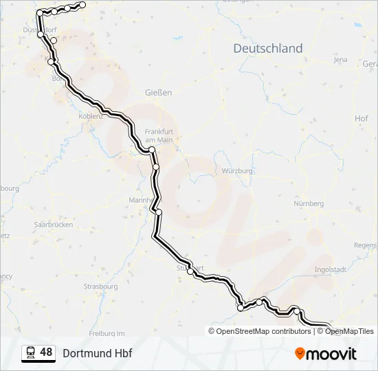48 Train Line Map