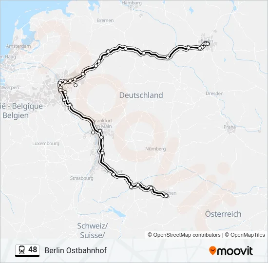 48 Train Line Map