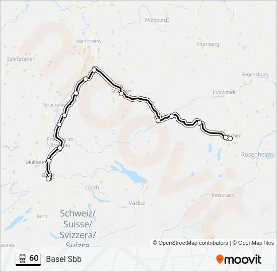 60 Train Line Map