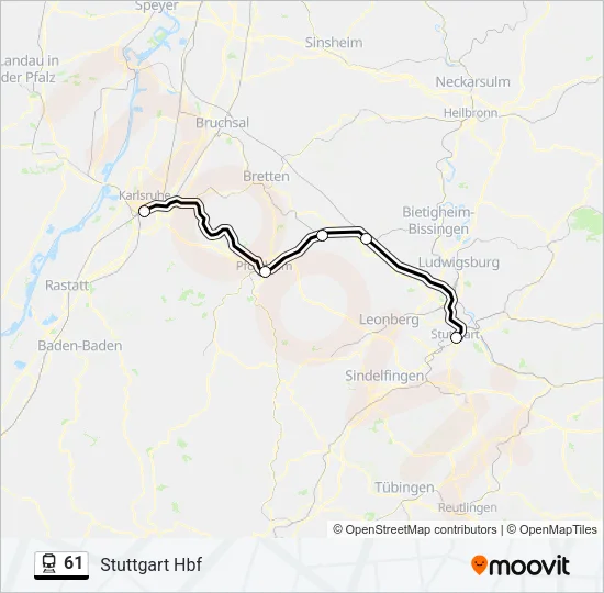 61 Train Line Map
