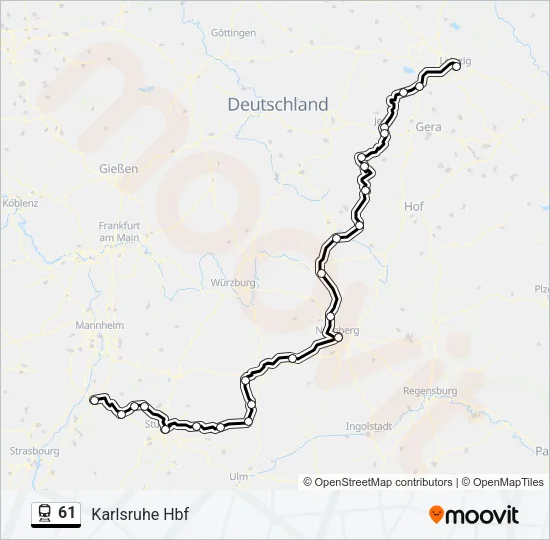 61 Train Line Map