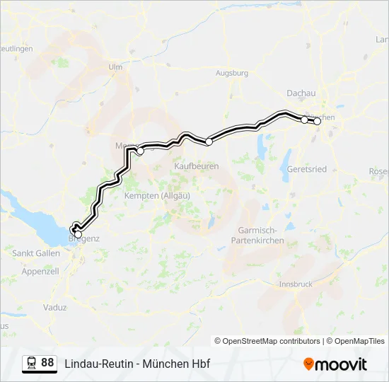88 Train Line Map