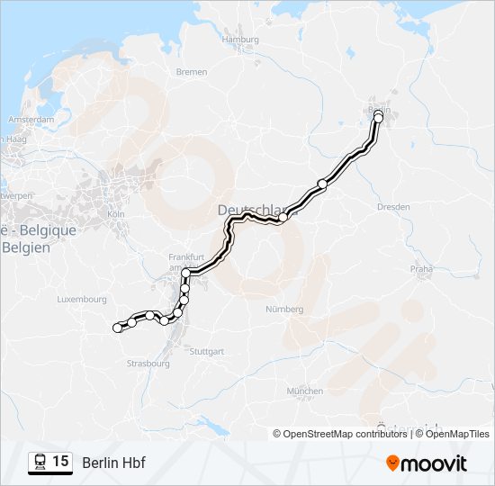 15 Train Line Map