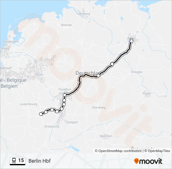 15 Train Line Map