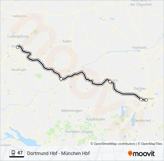 47 Train Line Map