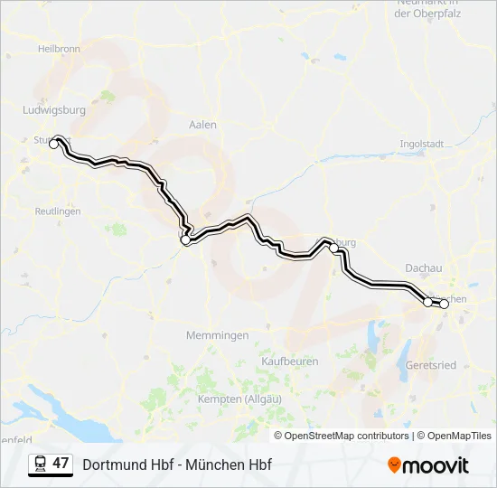 47 Train Line Map
