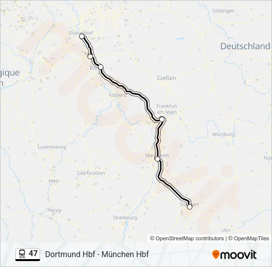 47 Train Line Map