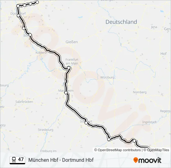 47 Train Line Map