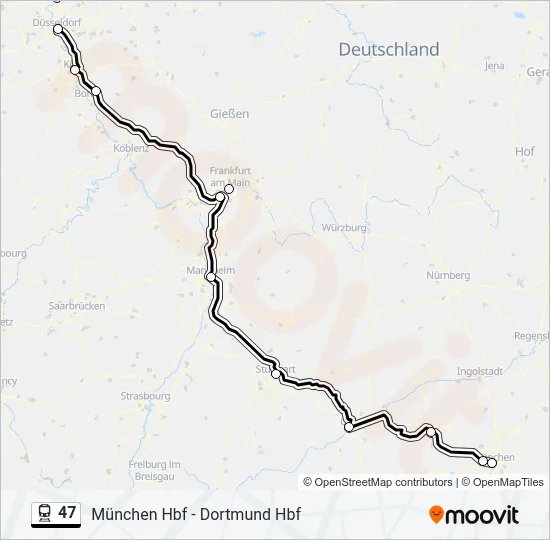 47 Train Line Map