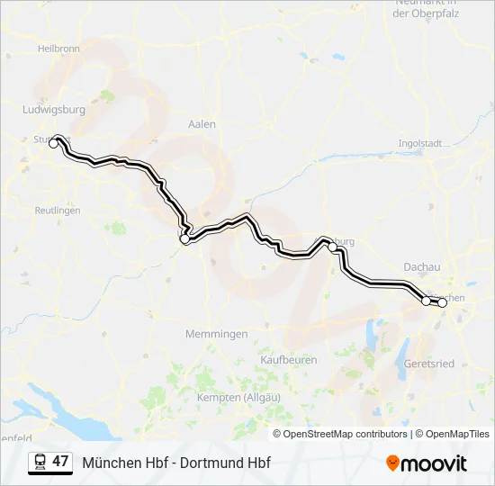 47 Train Line Map